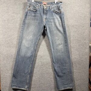 The Stronghold Selvedge Jeans Mens 36 Distressed Made in USA Los Angeles 1985